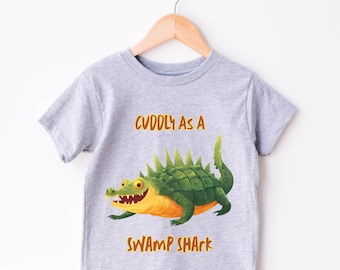 Chemise alligator pour tout-petit, chemise fille, chemise garçon, cadeau de baby shower, vêtements enfants mignons, chemise enfant animal amusante, chemise enfant amoureux des animaux
