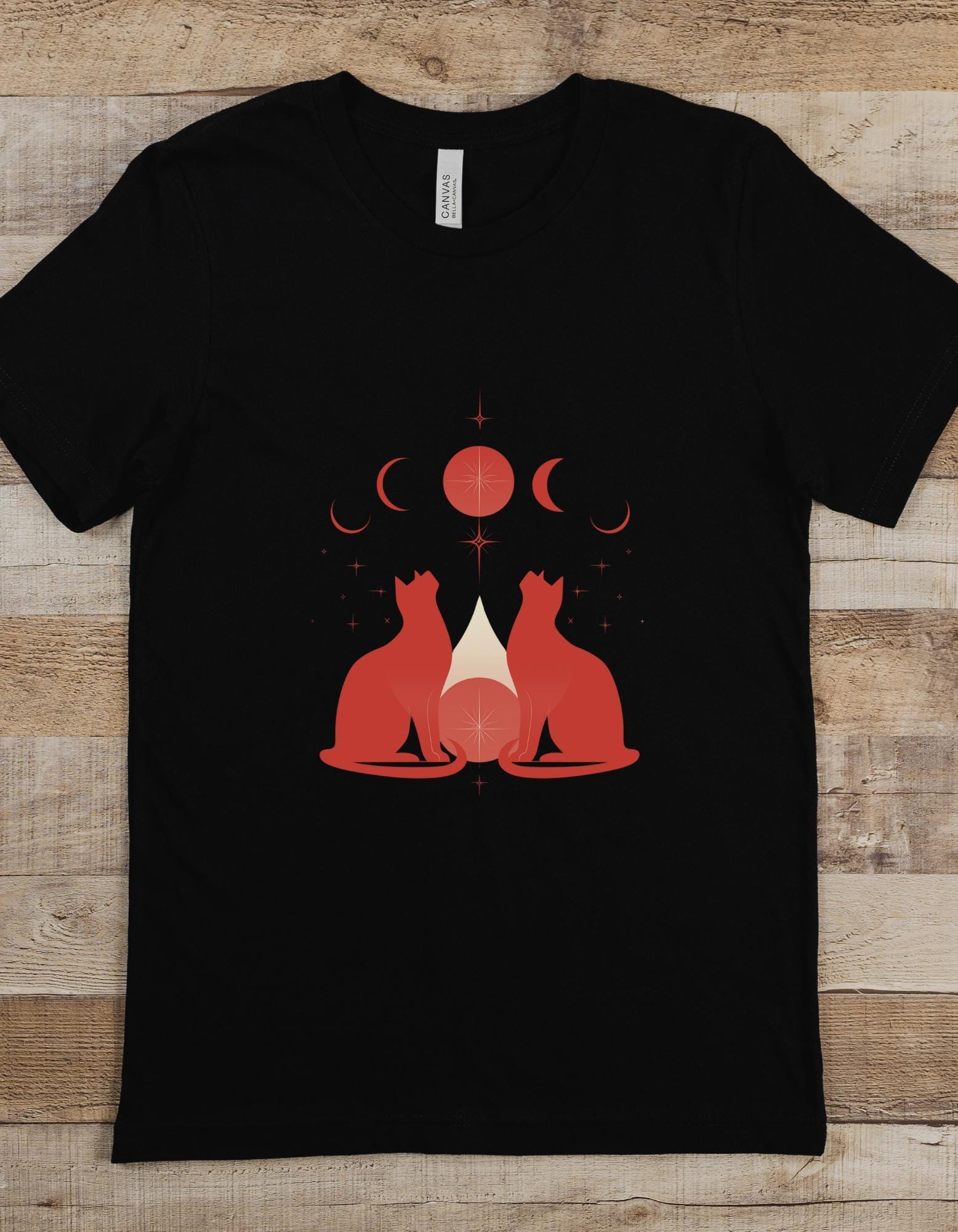 Witchy Cat Witch Clothing Aesthetic Whimigoth Pagan Shirts Witch Craft Shirt Pagan Shirt cat lover gift witch gift pagan gift occult gift
