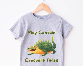 Chemise alligator pour tout-petit, chemise fille, chemise garçon, cadeau de baby shower, vêtements enfants mignons, chemise enfant animal amusante, chemise enfant amoureux des animaux