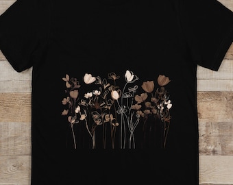Wild Flower Shirt, Spring Tee, Wildflower Shirt, Floral Cottagecore Shirt, Botanical Shirt, Flower Shirt, Nature Shirt, Wildflower Tshirt