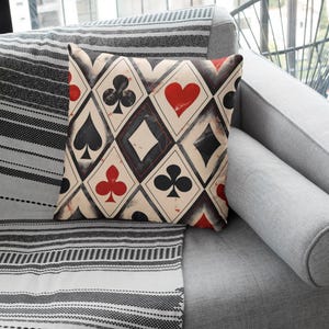 House of Cards Decorative Pillow: Spun Polyester Accent Throw Pillow