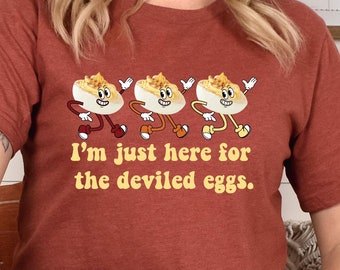Deviled Eggs Funny T-Shirt: Holiday Picnic Gag Tee