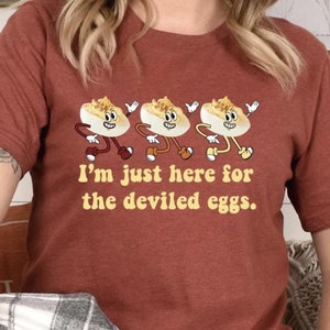 I&#39;m Just Here for the Deviled Eggs Design, Png, SVG, EPS, T-Shirt Graphic, Cricut, Vector Files, Vector Download, Art for DTF Printing, File
