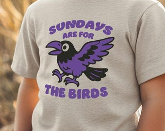Baltimore Toddler Football Shirt: Raven-Inspired Kids Game Day Tee