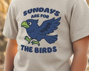Seahawks Toddler Tee: Seattle Football Kids Shirt, Blue & Green