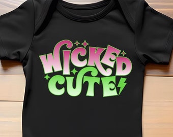 Wicked Cute Baby Cranial Band Decals, Neutral Flowers, Matching Onesie Bundle