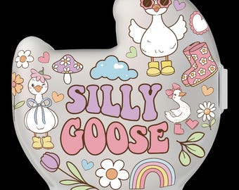 Stickers Silly Goose schedelband: regenboog en bloem babyhelmstickers