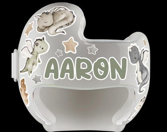 Dragon Castle Baby Helmet Decals: Plagiocephaly Band Decoration