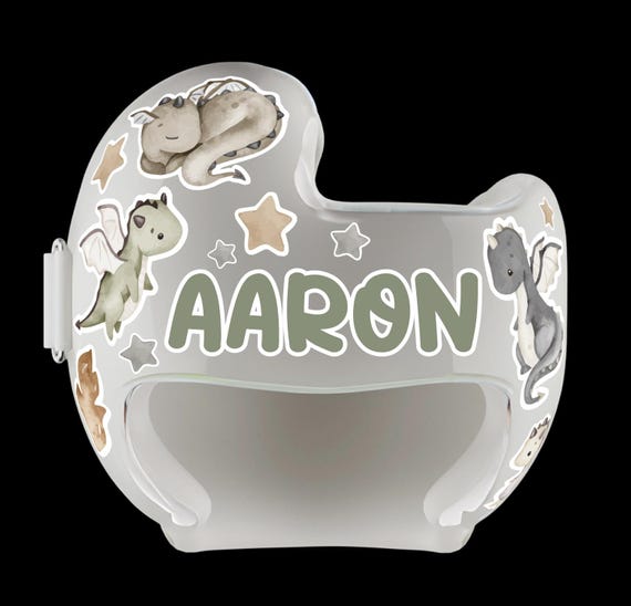 Dragon Castle Baby Helmet Decals: Plagiocephaly Band Decoration