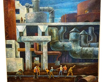 Cuadros de grandes dimensiones sumergidos a mano con la técnica del aceite en la tela MAKLOK VIKTOR IVANOVICH