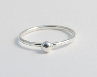 Sterling Silver Ball Stacking Ring