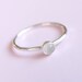 Moonstone Ring Sterling Silver Stacking Ring