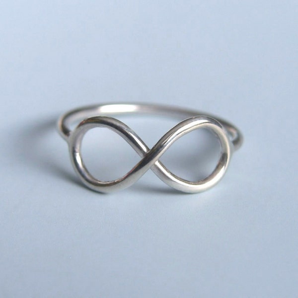 Unendlich Symbol Ring Sterling Silber Infinity Ring