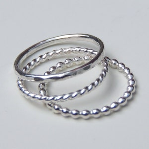 Above the Knuckle Ring Midi Ring Sterling Silver Hammered Band image 4