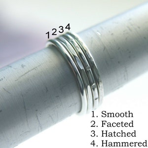 Amethyst Ring Sterling Silver Stacking Ring Bezel Set image 5
