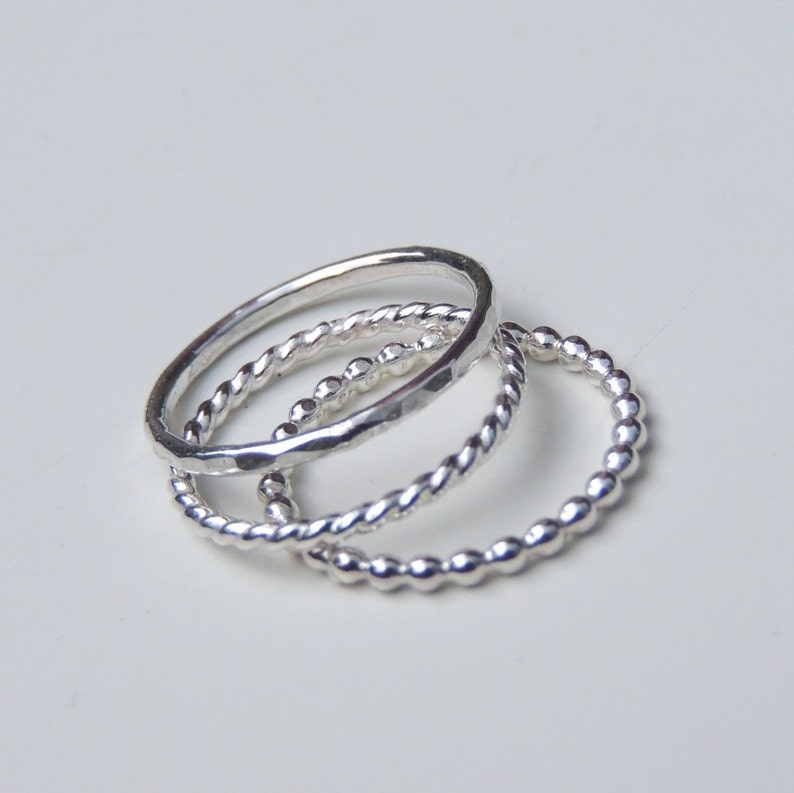 Above the Knuckle Ring Midi Ring Sterling Silver Hammered Band image 2