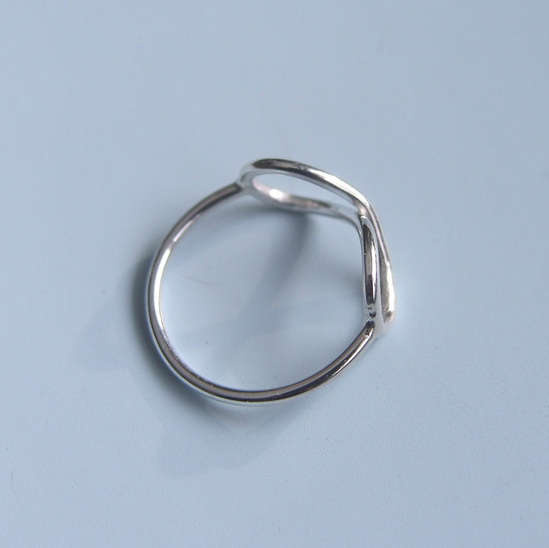 Infinity Symbol Ring Sterling Silver Infinity Ring image 2