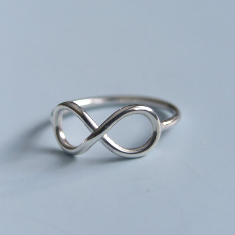 Infinity Symbol Ring Sterling Silver Infinity Ring image 4