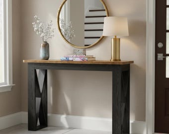 41” Farmhouse Console Table with X Legs