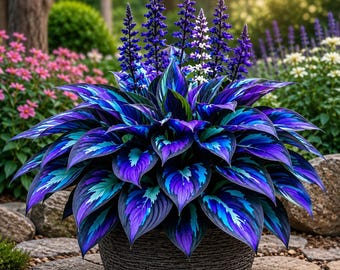 Kirschbeere Hosta-Zwiebeln - Seltene lebendige mehrjährige Schattengarten pflegeleichte Sommerblüherpflanze