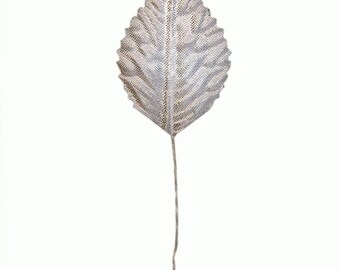 Silk decoration Leaf Silver