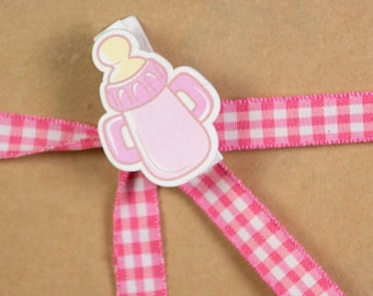 Mini Peg Bottle Pink 32x20mm - Set of 50s