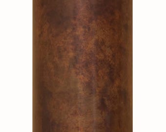Beautiful hand-crafted mottled copper porch light with a dark sky lid. Hard wire, sealed and only one fixture.