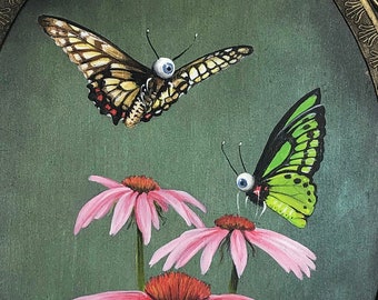 Butterfleyes - Original painting by Jamie Kanes