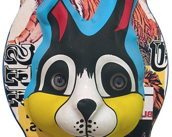 SALE!!! Rabbit Mixed Media Mask Original Art