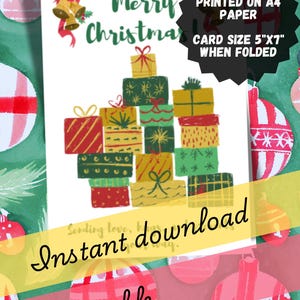 Christmas Greeting Card, Holidays, Digital Print Only