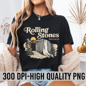 Rolling Stones PNG, Christian Resurrection Tomb, Christian Easter Png, Empty Tomb PNG, He is Risen Design for Easter Sublimation, Easter Png