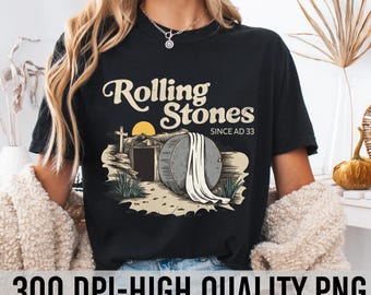 Rolling Stones PNG, Christian Resurrection Tomb, Christian Easter Png, Empty Tomb PNG, He is Risen Design for Easter Sublimation, Easter Png