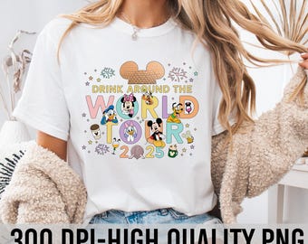 Drink Around The World Png, Mickey Friends Png, Disney Family Trip Png, Vacay Mode Png, Family Vacation Png, Disney Safari Png, Disney World