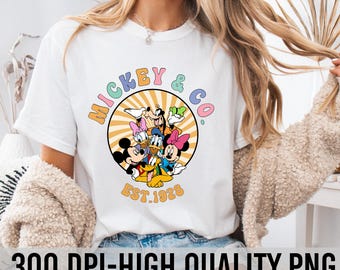 Mickey & Co png, Disney png, Retro Mickey And Co, Disneyworld png, Disney Vacation png Disneyland png, Disney Mickey png, Disney Friends png