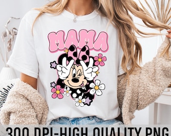Disney Mama png, Minnie Disney Mom png, Minnie Mama png, Disney Mommy Birthday png, Magical Disney Mom png, Disney Castle Mother's Day