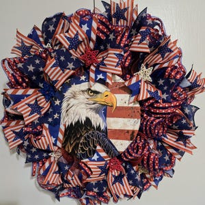 Patriotic Eagle Wreath