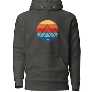 Mountain Sunrise Men’s Hoodie | Outdoor Graphic Hoodie for Men | Nature-Inspired Pullover Sweatshirt | Cozy Mountain Hoodie | Gift for Him
