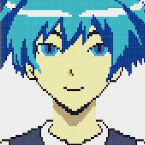 Nagisa Shiota Crochet Pattern | Anime Graphgan PDF | Assassination Classroom Fan Art Blanket Pattern | DIY Crochet Pixel Art