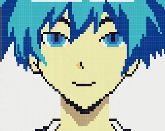 Nagisa Shiota Crochet Graphgan Pattern: Anime Fan Art Blanket (PDF Pattern)