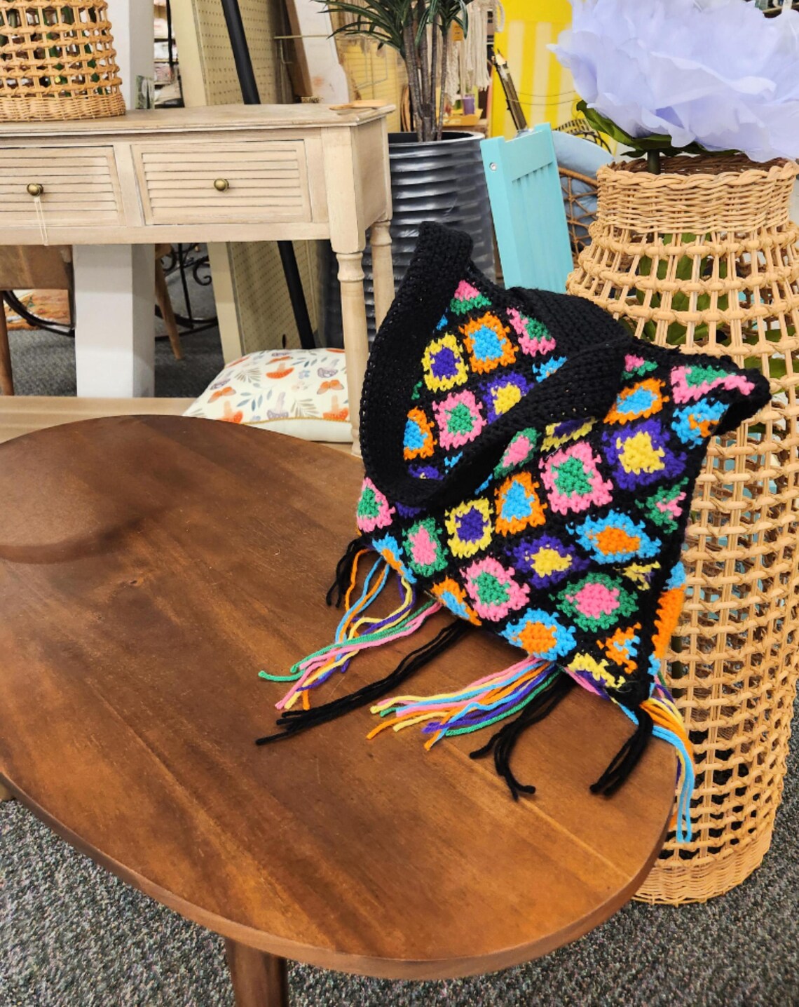 Small Diamond Crochet Bag Pattern PDF - Colorful Graphgan Purse Design ...