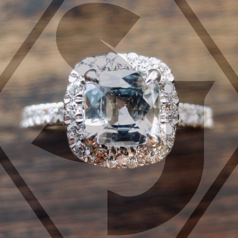 white sapphire rings
