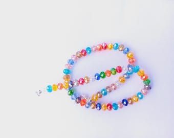 Multicolour Crystal Necklace