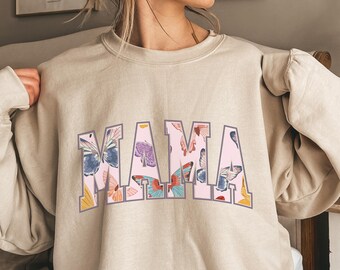Mama Butterflies Sweatshirt  for Expecting, First-Time Mom Gift or Seasoned Pro on Mothers Day! Mom Life Sweatshirt Butterflies new mom gift