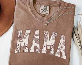 Mama T-Shirt Comfort Colors for Expecting, First-Time Mom Gift or Seasoned Pro on Mother’s Day! Oversized Mom Life Shirt great new mom gift.