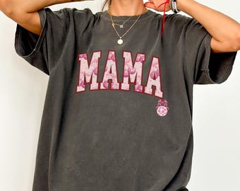 Mama T-Shirt Comfort Colors for Expecting, First-Time Mom Gift or Seasoned Pro on Mother’s Day! Oversized Mom Life Shirt great new mom gift.