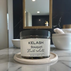 50% OFF All Natural Bath Salt |Spa Gift for Her| Essential Oils Scented| Gift for her| Bridesmaid Gift| Gift for Women- 8 oz.