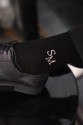 Letter Socks for Groomsmen,Monogram Groomsmen Wedding Socks, Wedding Party Socks, Embroidered Initial Groom Socks,Wedding Gift,Custom Socks