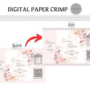 Cyfrowy papier zaciskany, papier zaciskany do torebek na chipsy, papier zaciskany w formacie PNG