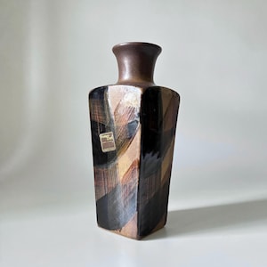 vintage large pottery craft vase, california pottery