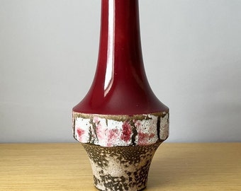 Grand vase vintage cartens tonnieshof, allemagne de l'ouest, série malmo heinz siery